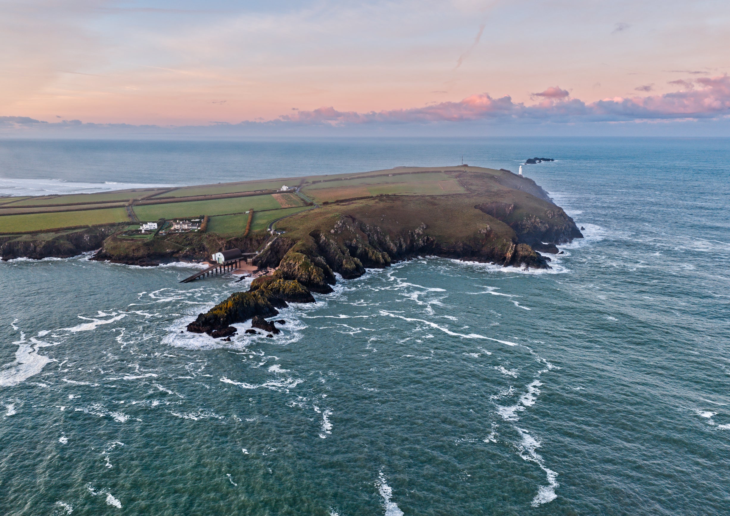 Trevose Head in Winter Light — Lighthouse & Lifeboat Station