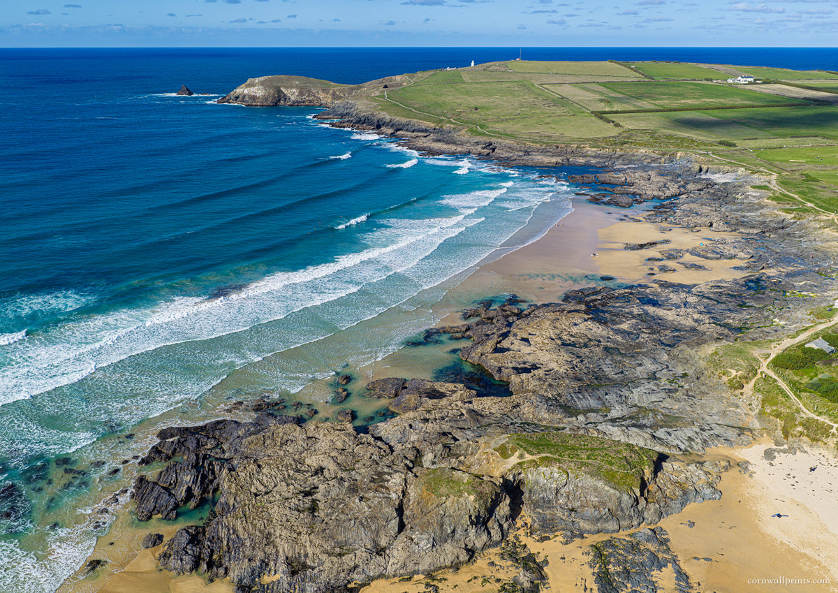 Booby’s Bay — Autumn Surf Below Trevose Head