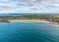 Constantine Bay to Pentire — centred A-series photograph, unframed print preview.