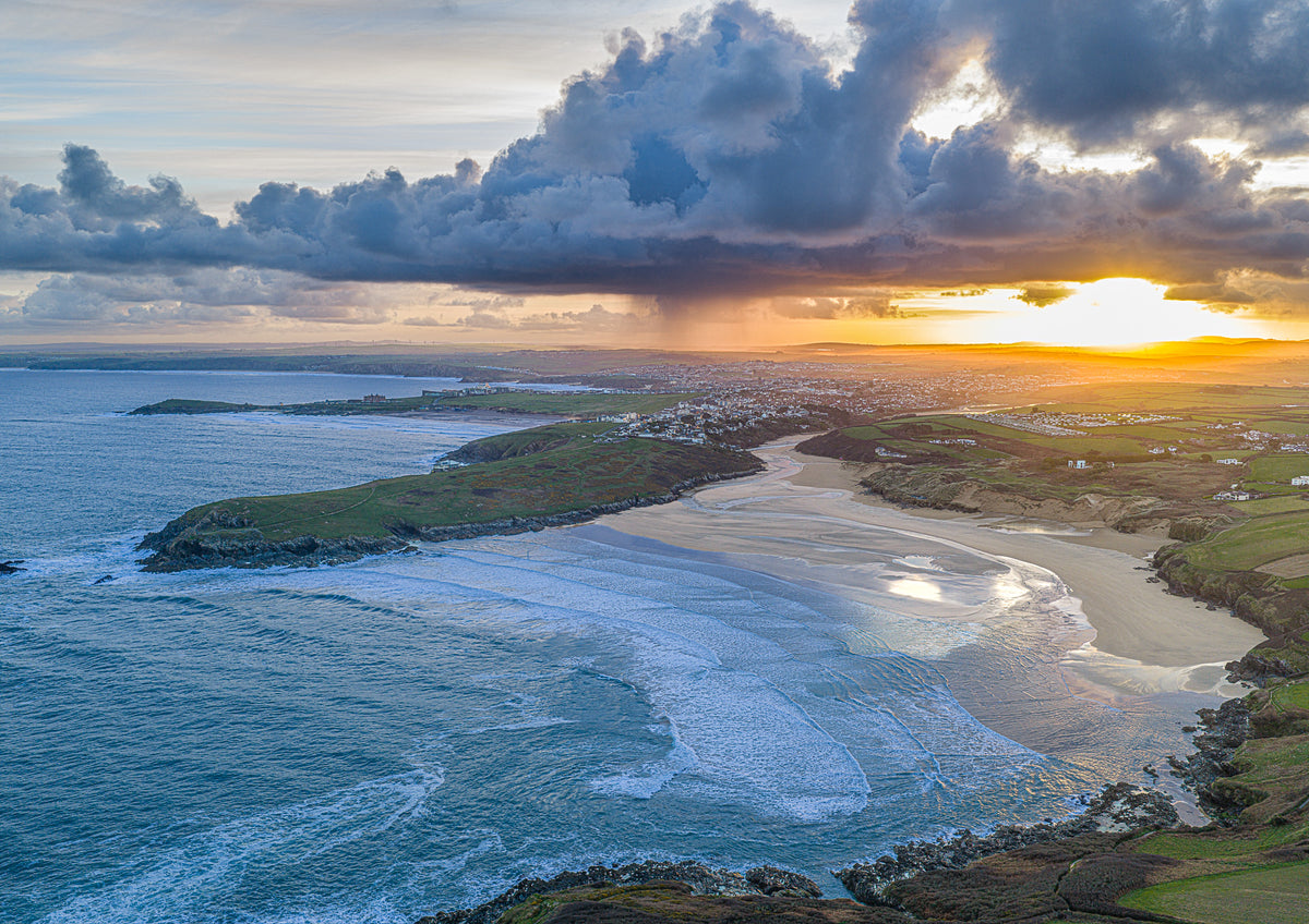 Crantock Bay — Looking North to Newquay’s Beaches