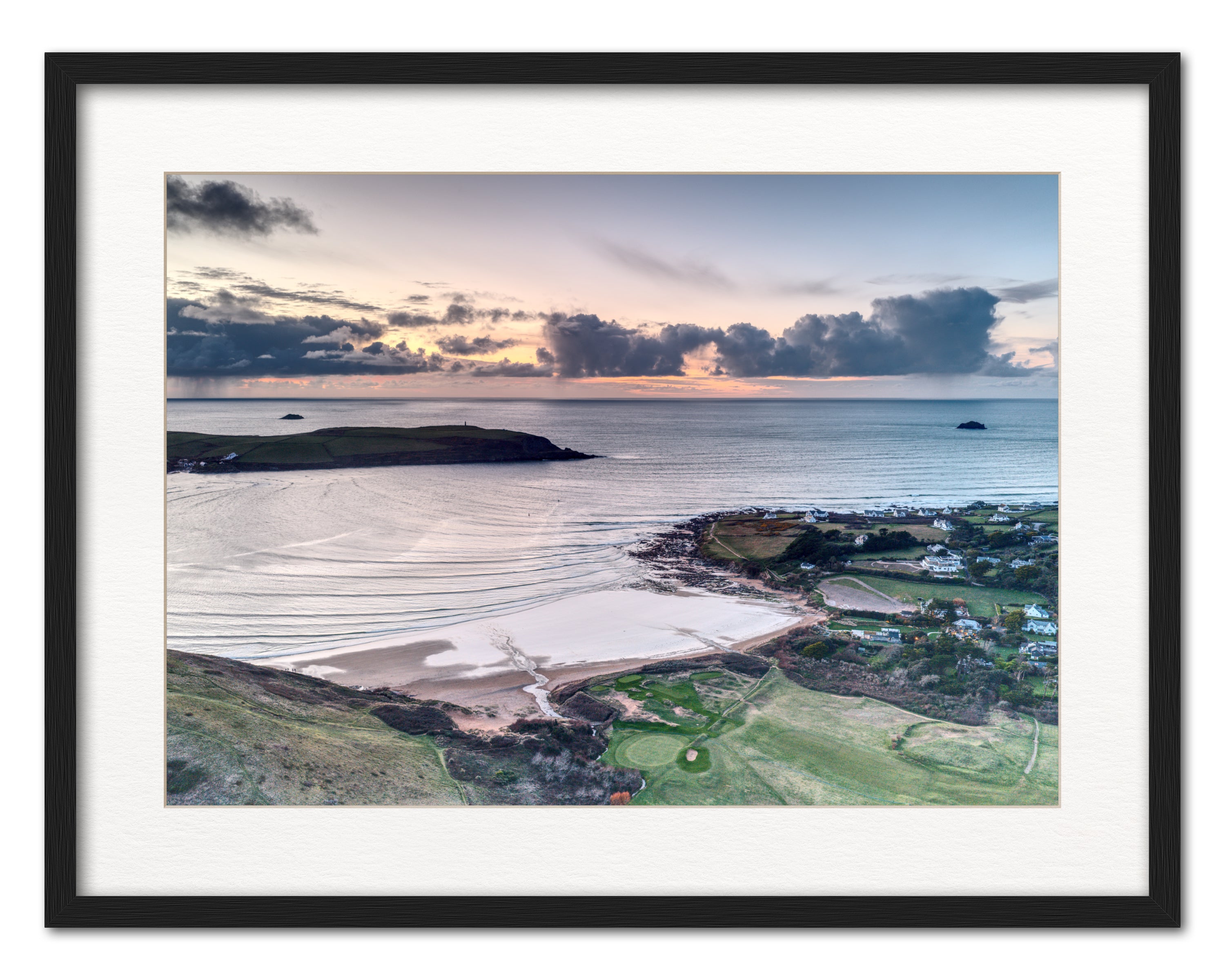 Daymer Bay to Stepper Point — Atlantic Rain Clouds at Sunset