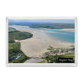 Daymer Bay fridge magnet showing low-tide sandbanks and channels across the Camel Estuary towards Padstow