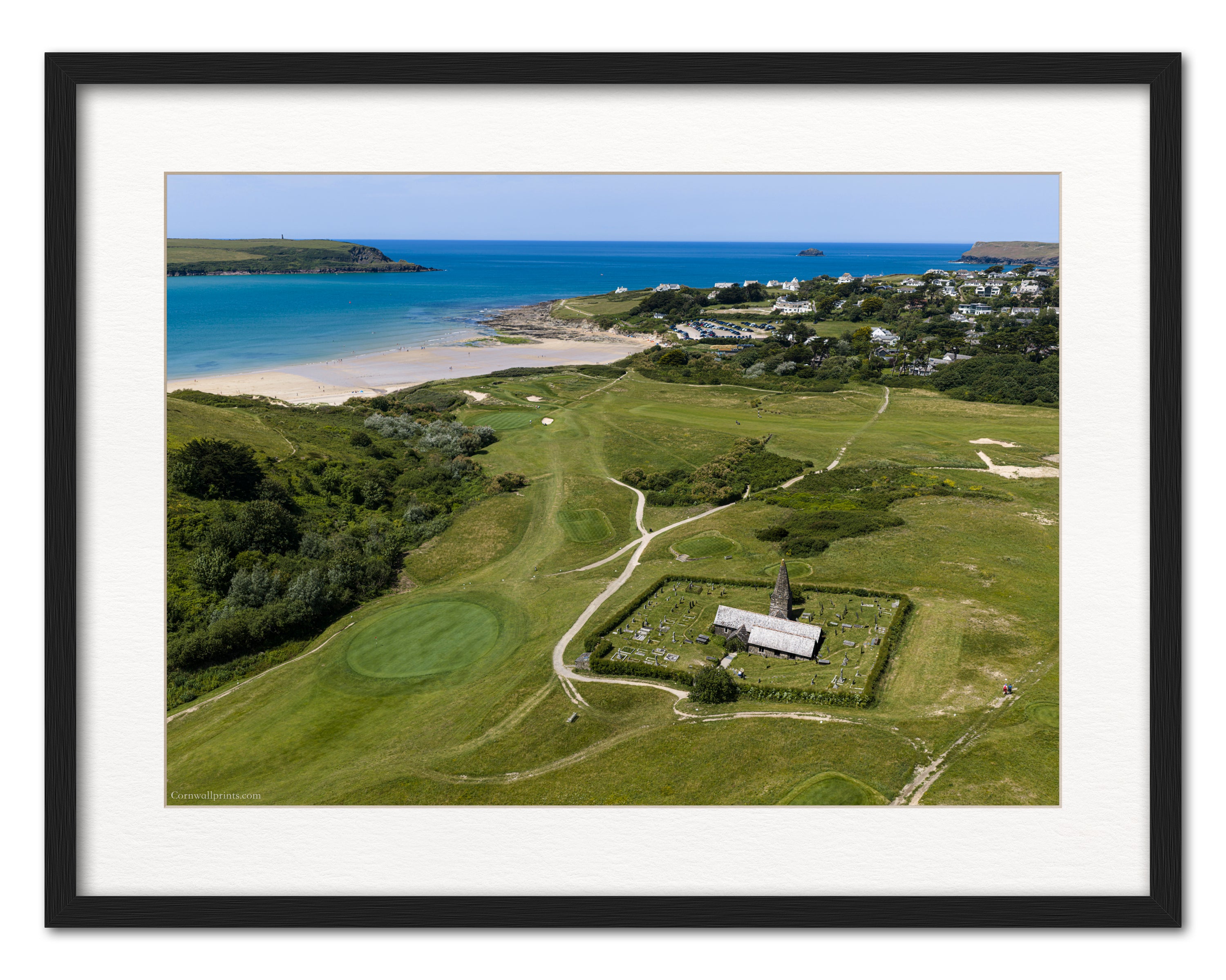 St Enodoc Church — Daymer Bay and the Atlantic