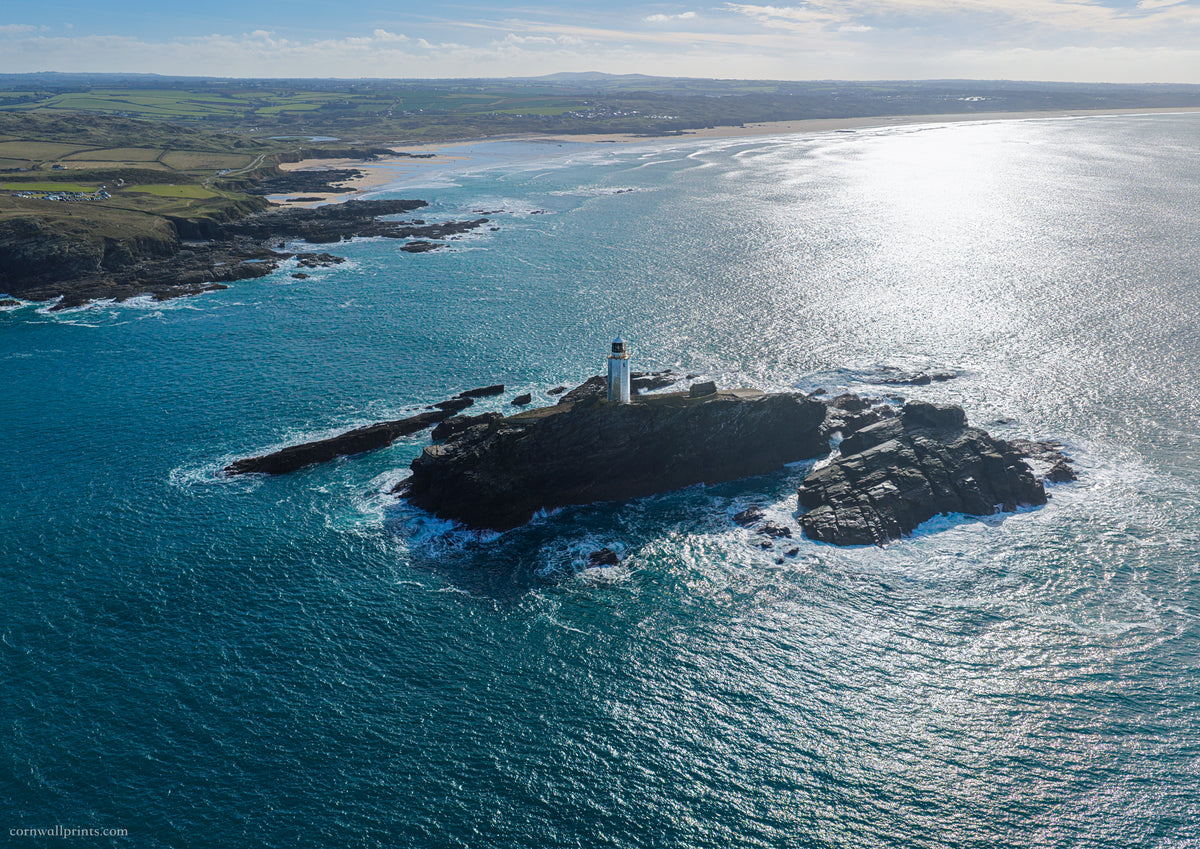 Godrevy Lighthouse — Autumn Sunlight
