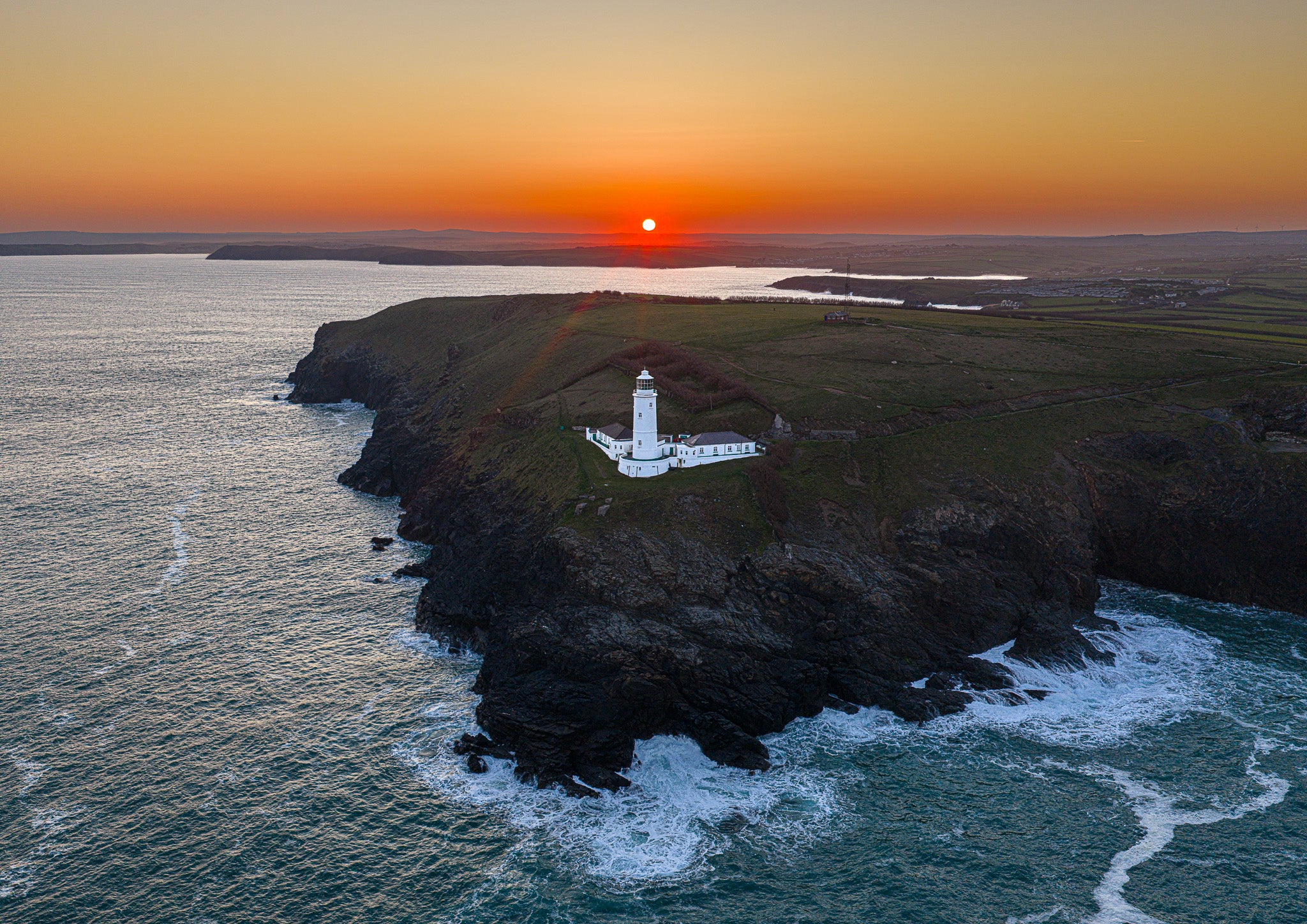 Trevose Head Lighthouse at Sunrise