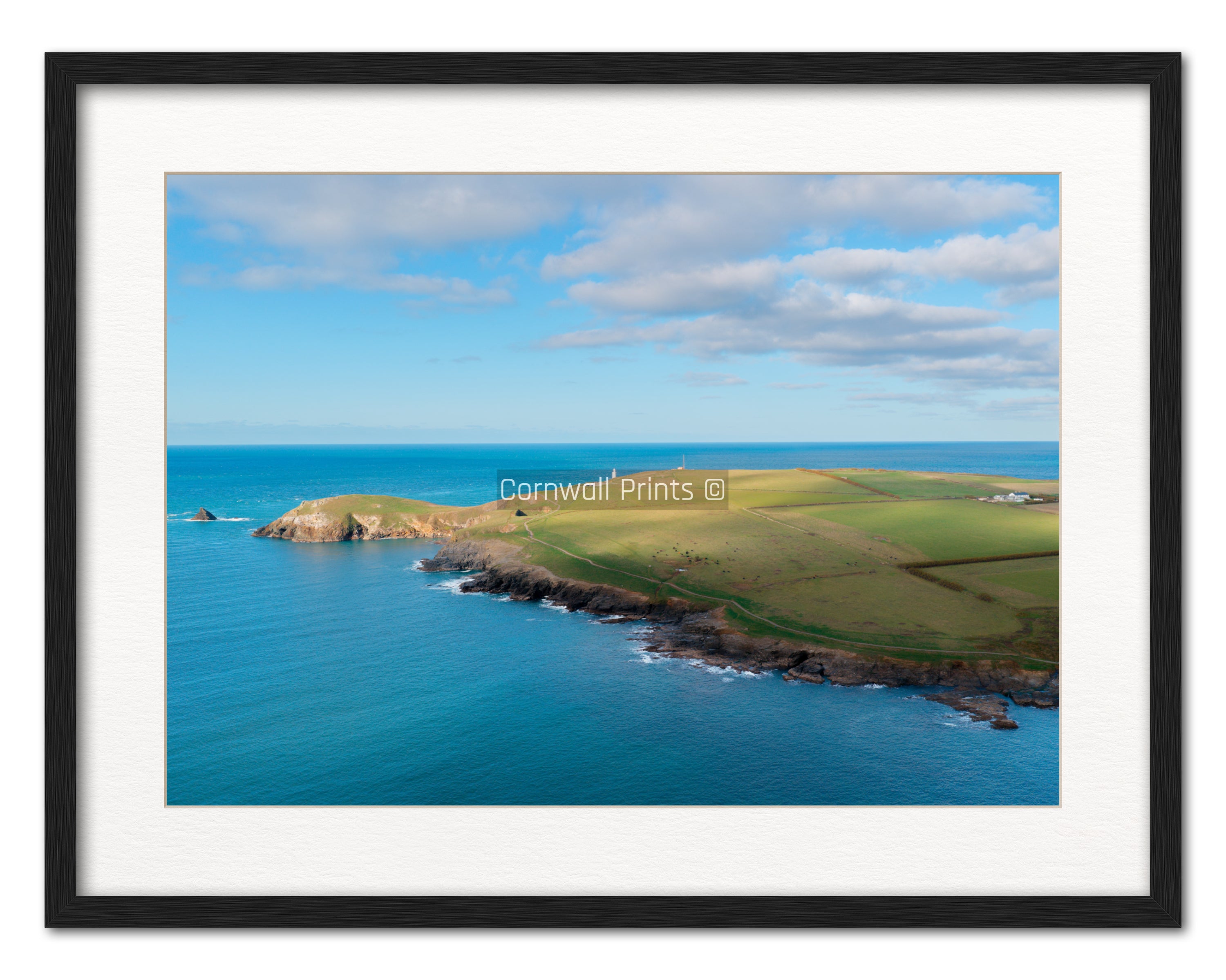 Trevose Head Lighthouse — Calm Atlantic, South View