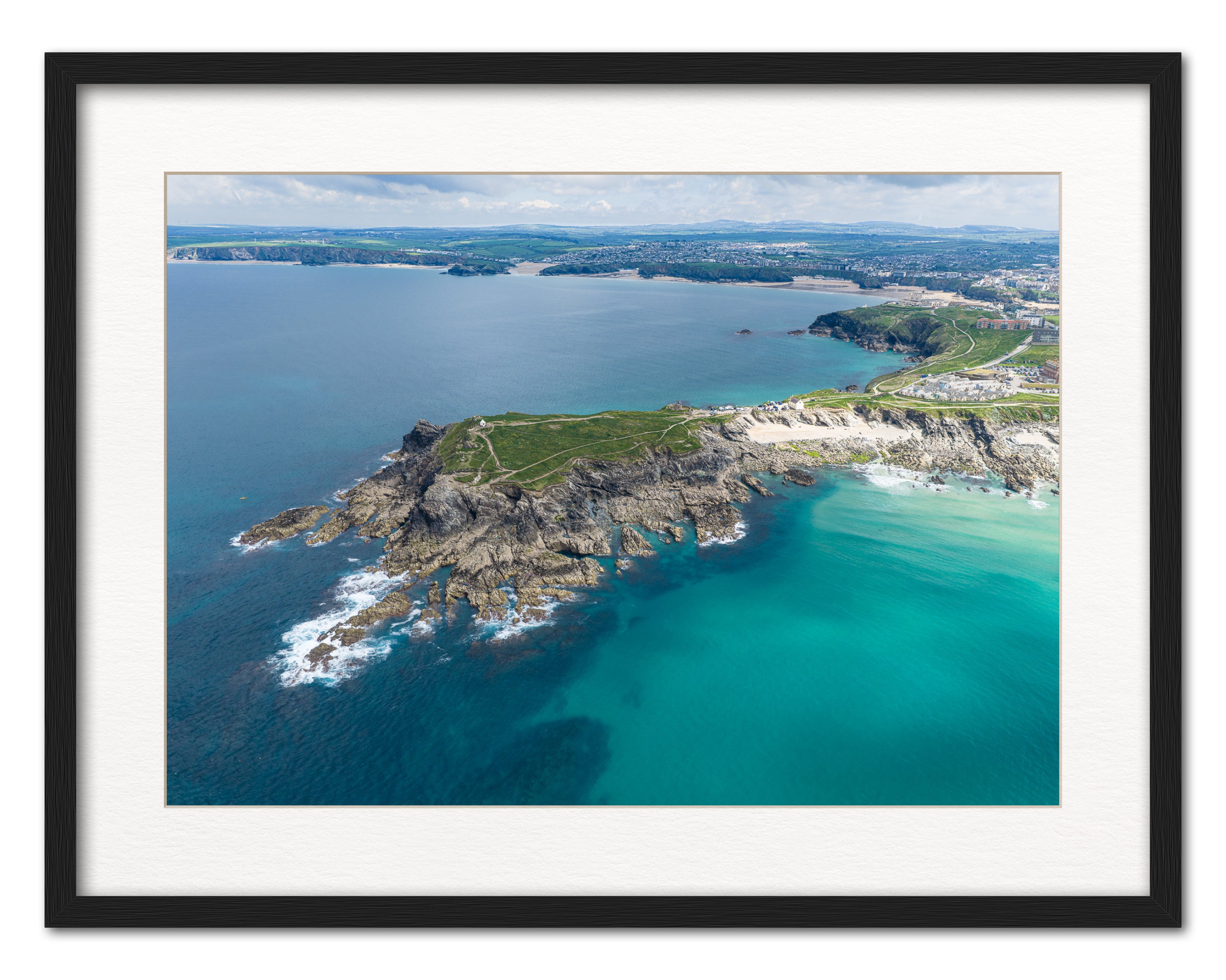 Towan Headland & Newquay Bay — Low Tide Colour