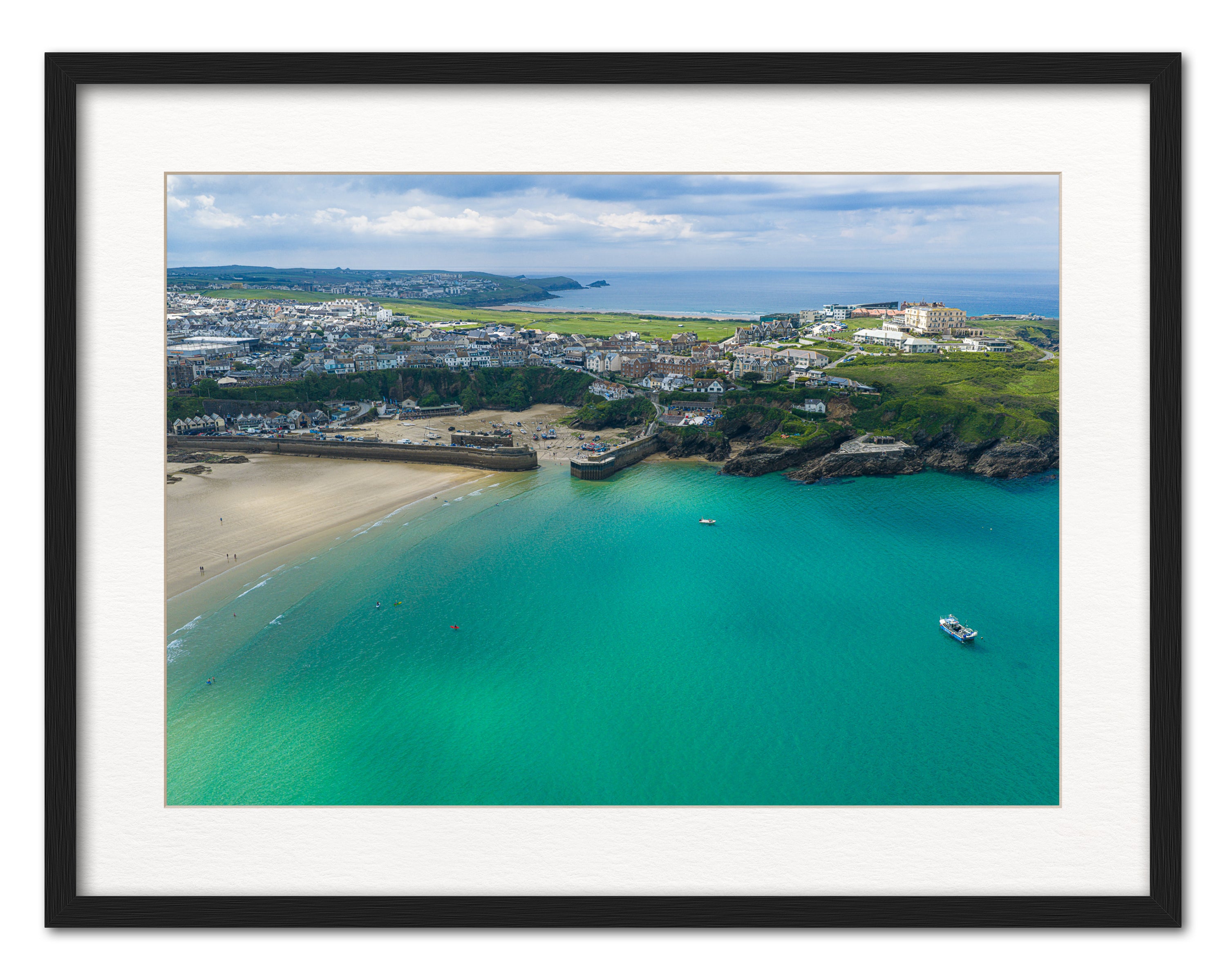 Newquay Harbour at Low Tide