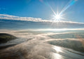 Low clouds at Camel Estuary, Padstow — centred A-series photograph, unframed print preview.