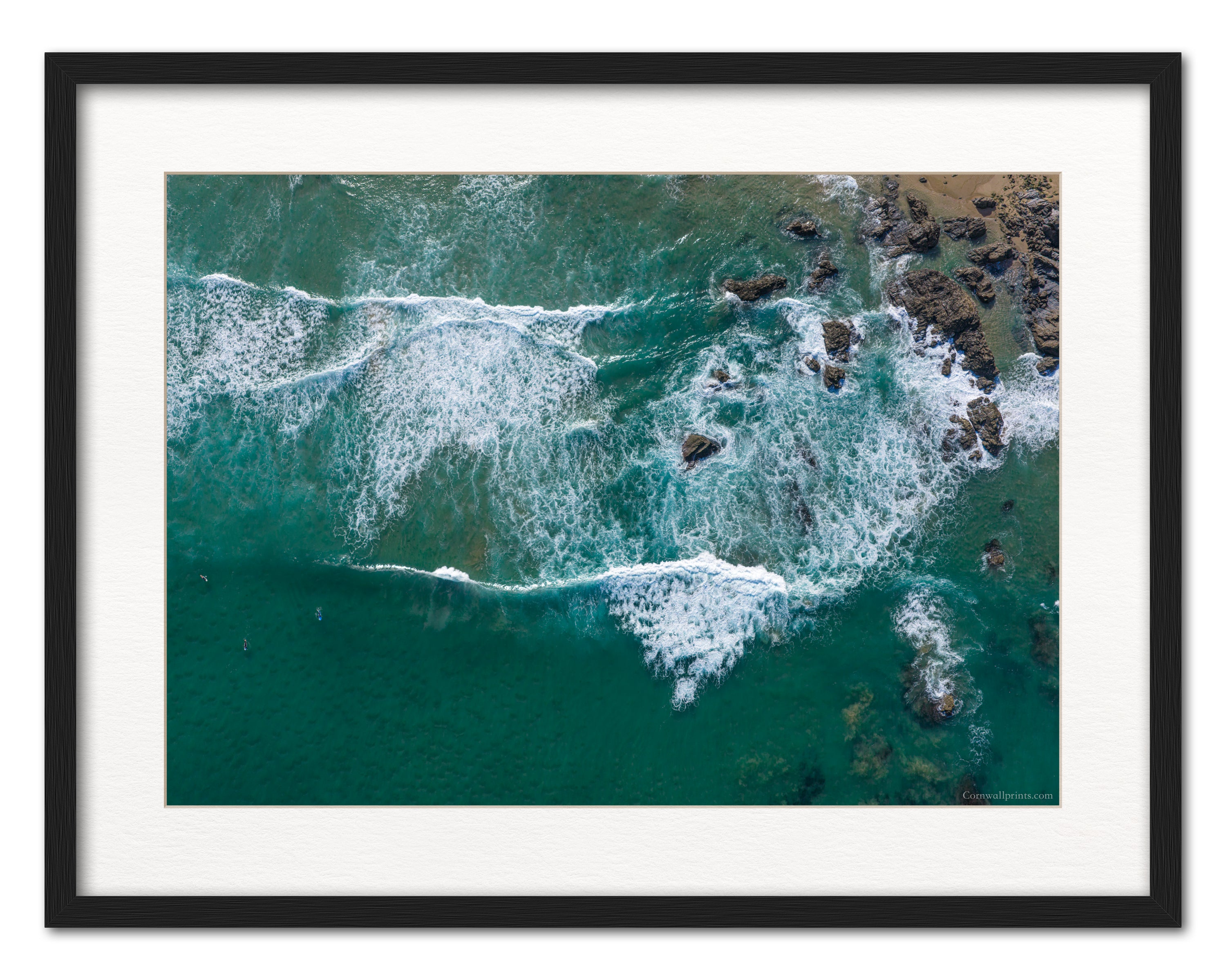 Porthcothan Bay — Three Surfers