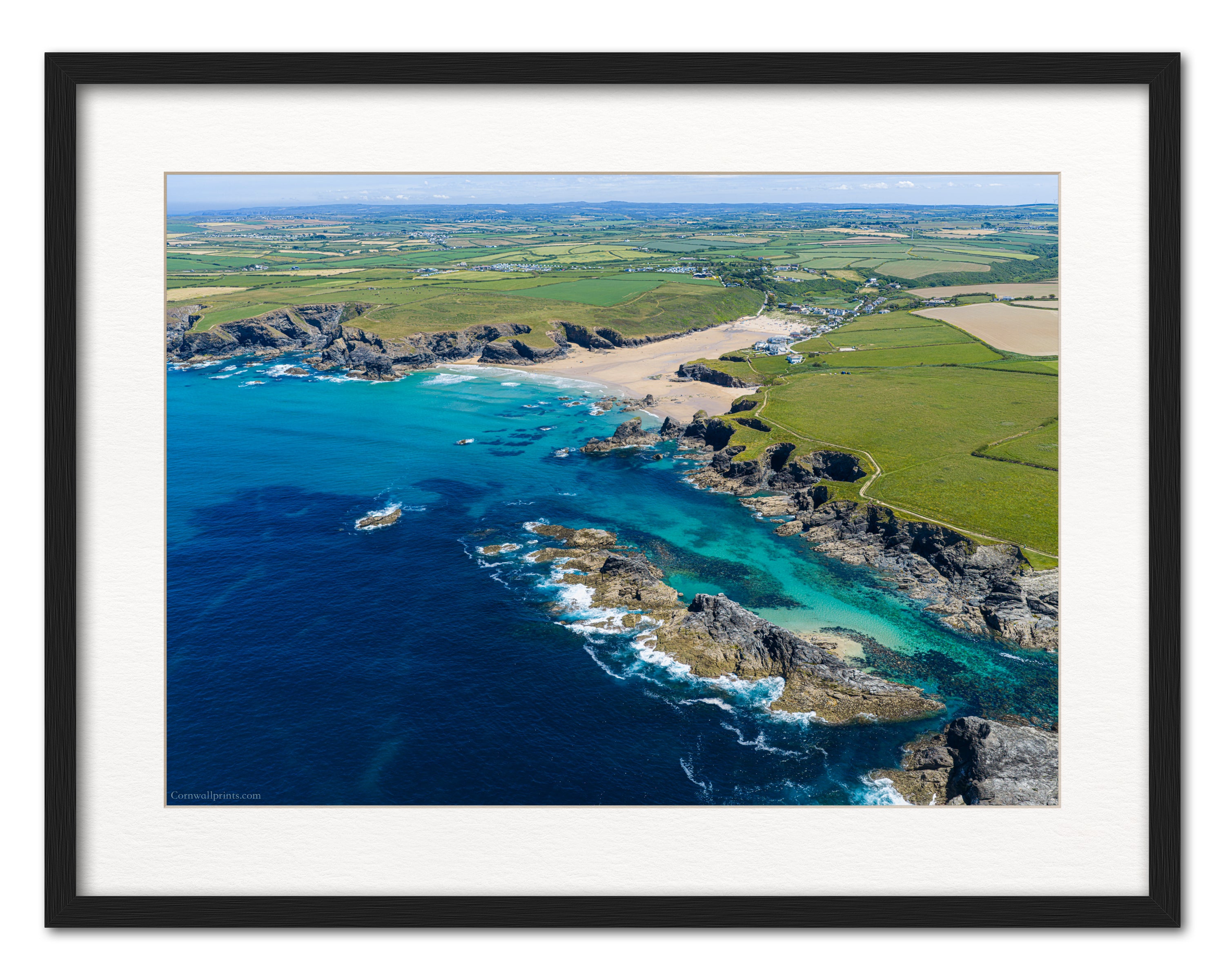 Porthcothan Bay & Trescore — Low Tide Contrast