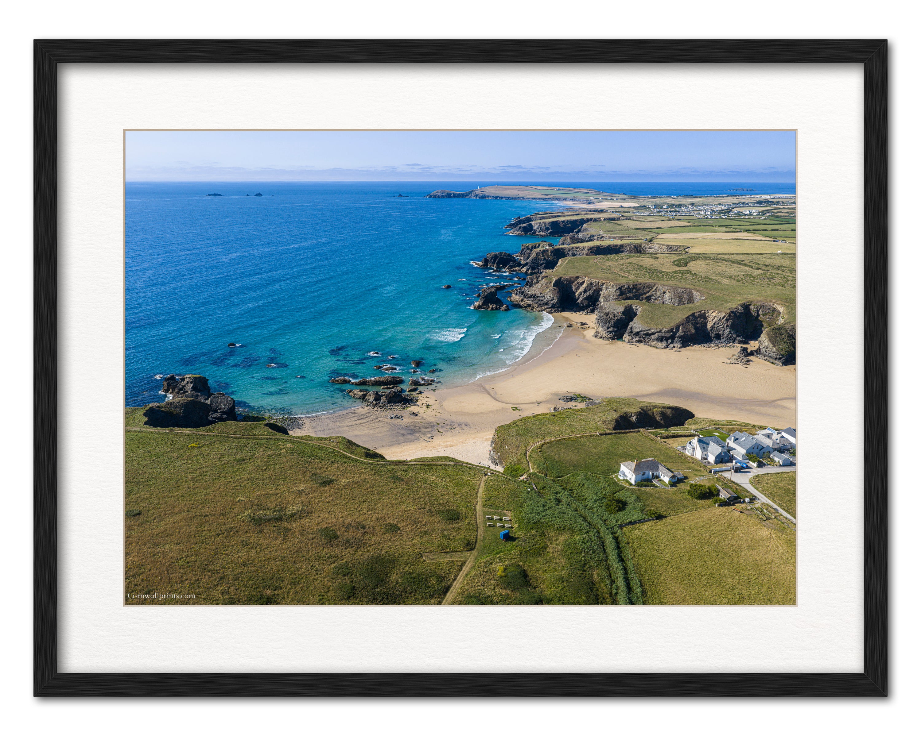 Porthcothan Bay — Low Tide Across the Seven Bays