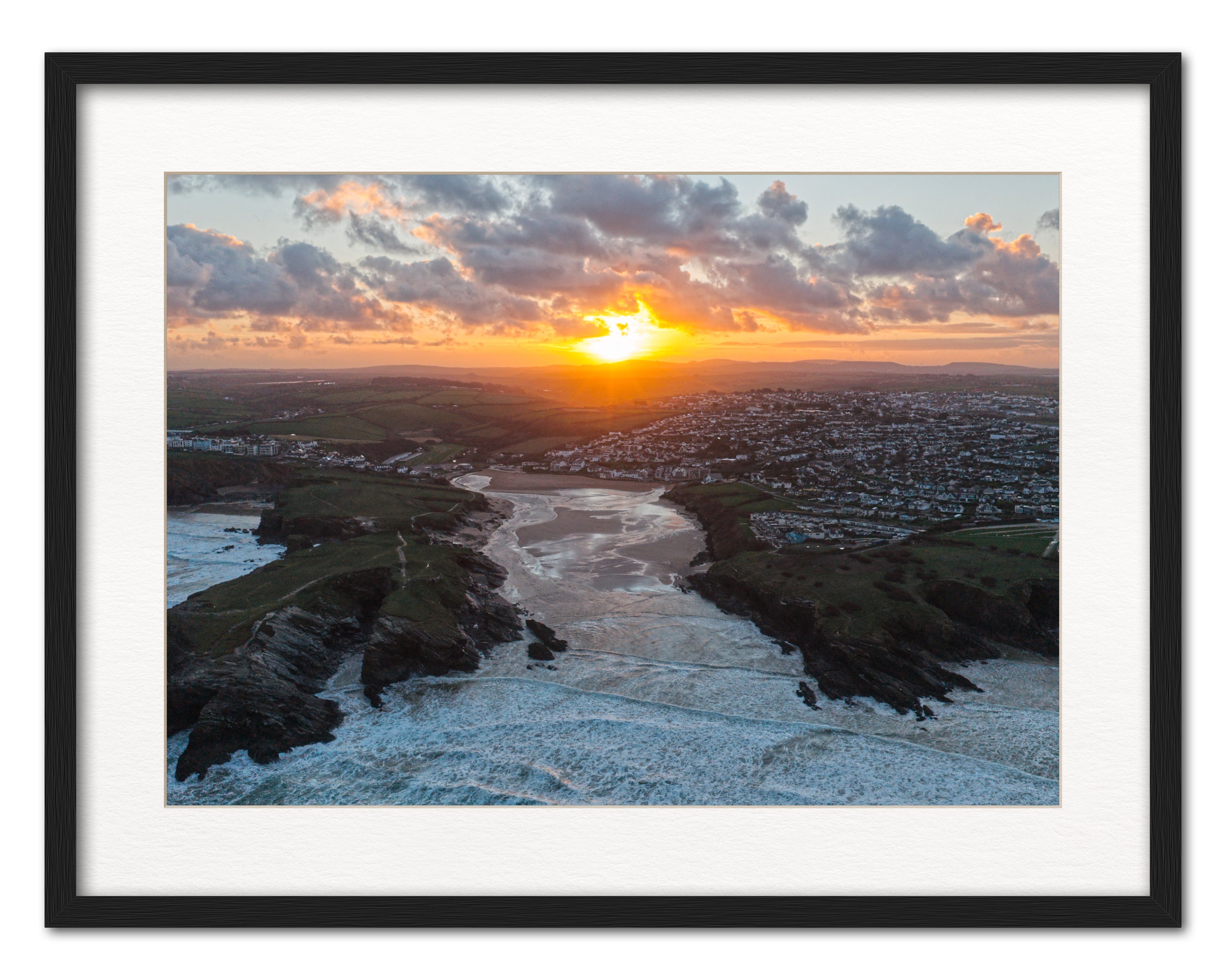 Porth Beach at Sunrise — Porth Island in Profile
