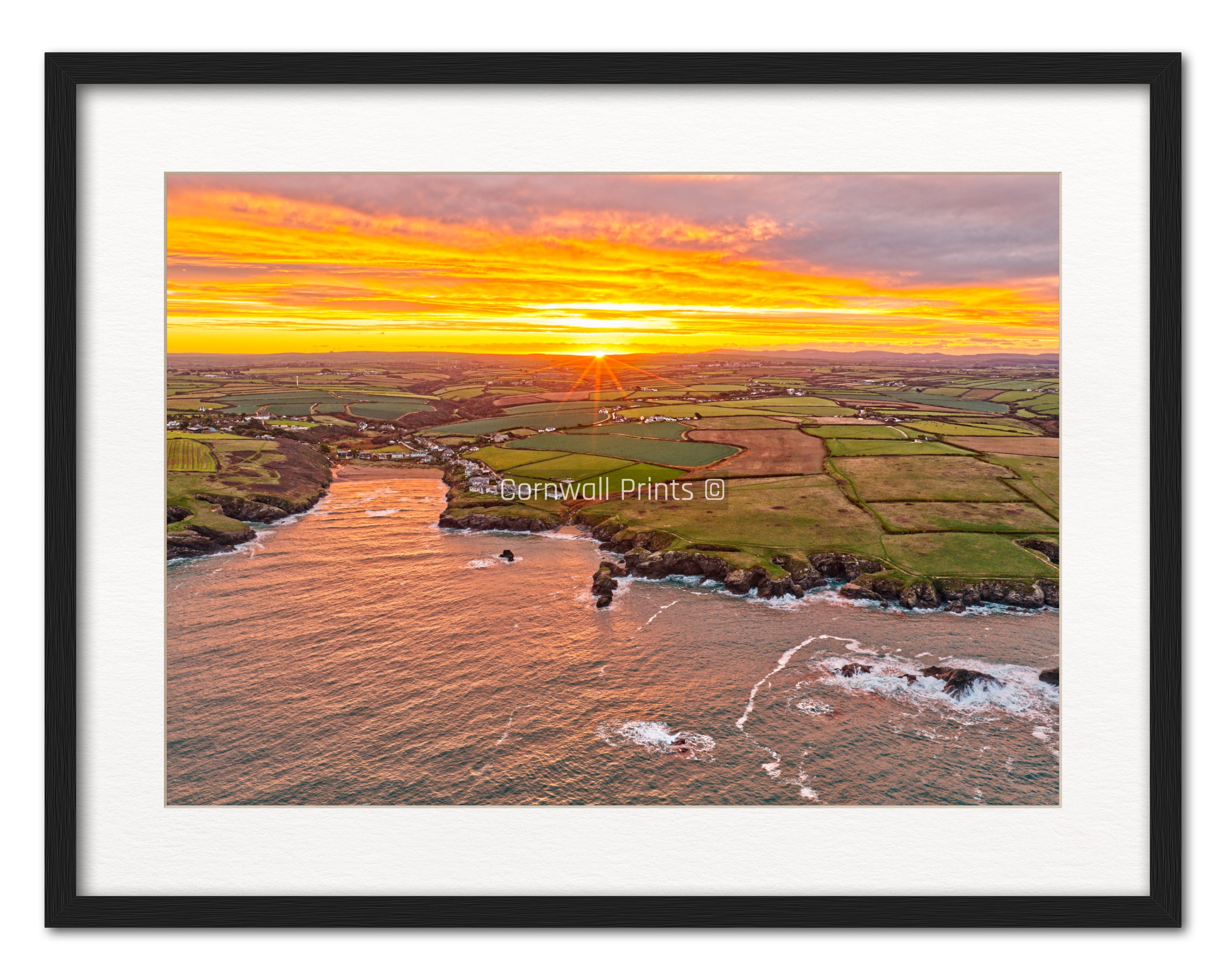 Rays at Porthcothan Bay Sunrise