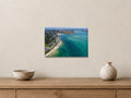 Rock — High Tide Into the Bay — A4 canvas, 38mm-deep canvas with mirrored edges. Closer product view.