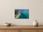 Rock — High Tide Into the Bay — A4 canvas, 38mm-deep canvas with mirrored edges. Closer product view.