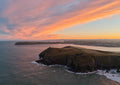 Daymark at Sunrise — Stepper Point & Pentire — centred A-series photograph, unframed print preview.