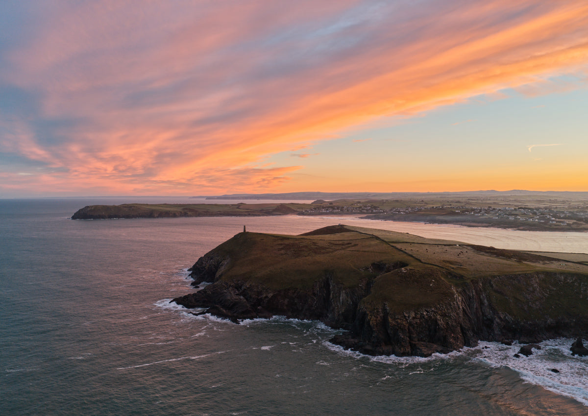 Daymark at Sunrise — Stepper Point & Pentire