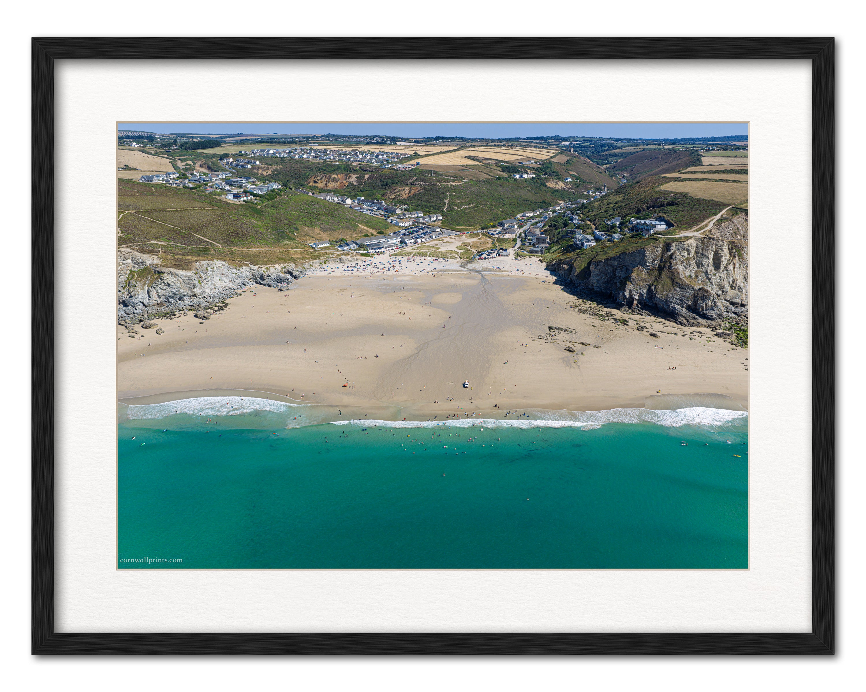 Porthtowan — Low Tide Summer Surf