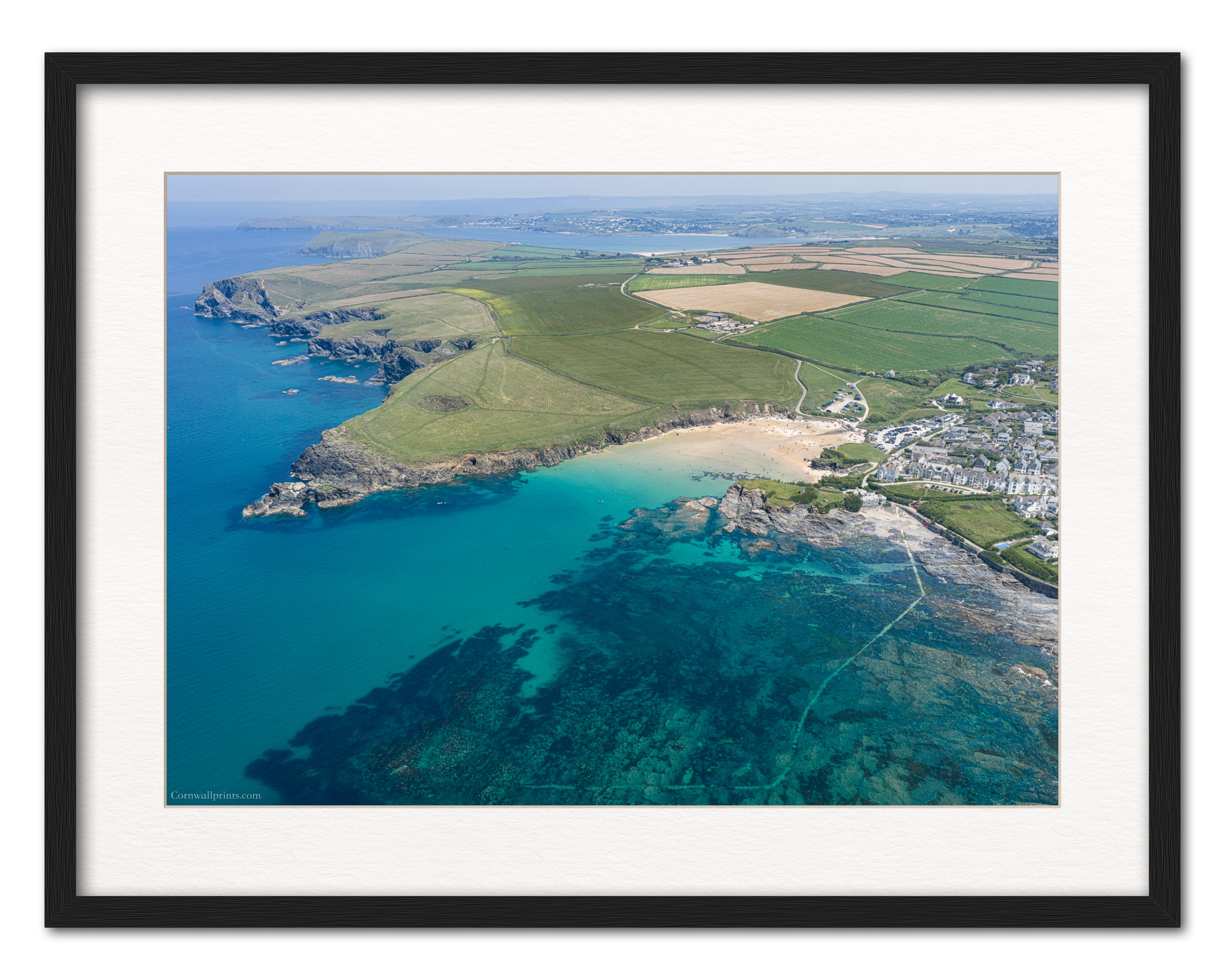 Trevone Bay — Summer Water and Reef