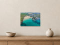Trevone Bay — Summer Clarity — A4 canvas, 38mm-deep canvas with mirrored edges. Closer product view.
