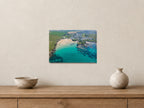 Trevone Bay — Summer Clarity — A4 canvas, 38mm-deep canvas with mirrored edges. Closer product view.