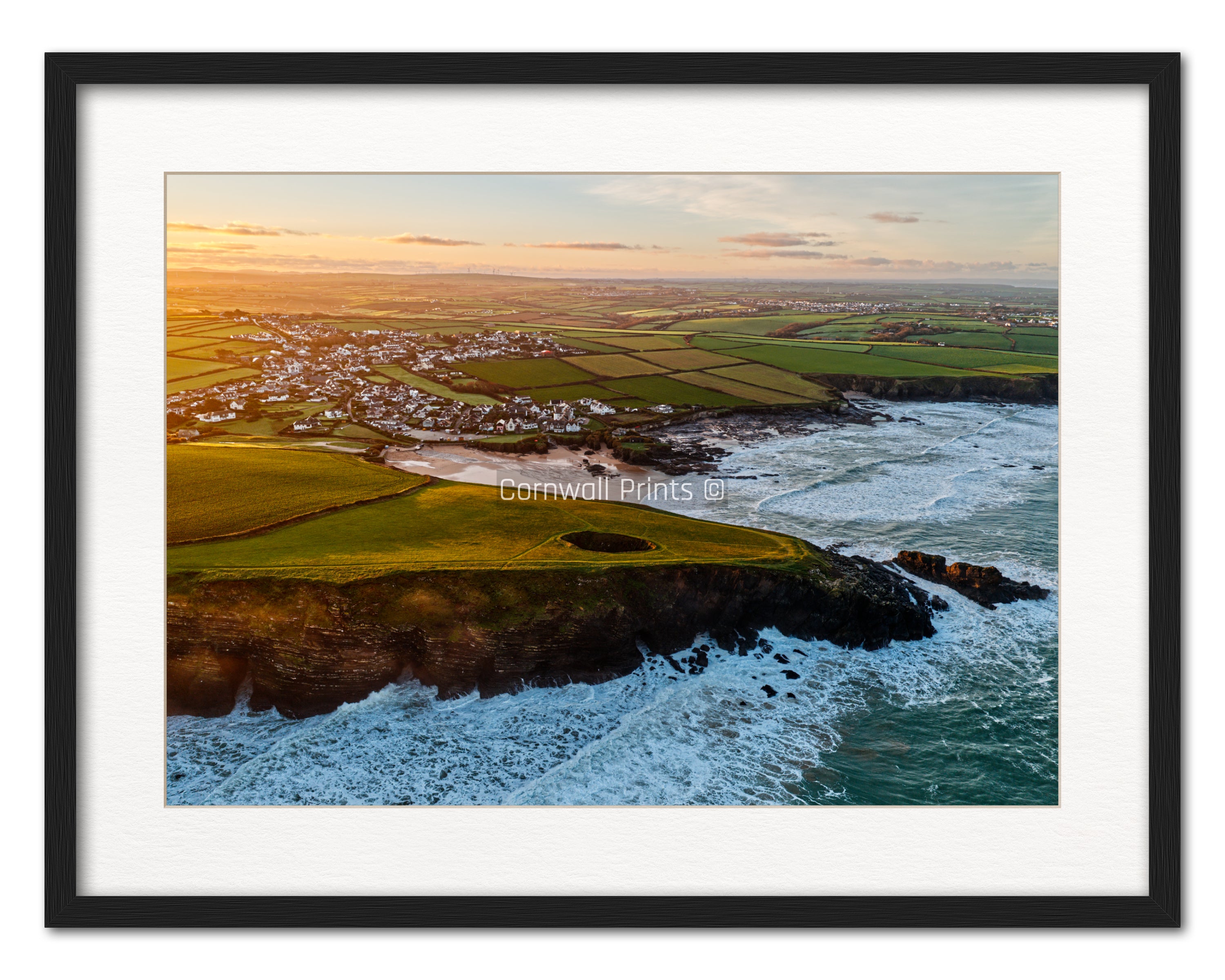 Round Hole at Sunrise — Trevone Bay