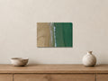 Watergate Bay — Sand and Sea from Above — A4 canvas, 38mm-deep canvas with mirrored edges. Closer product view.