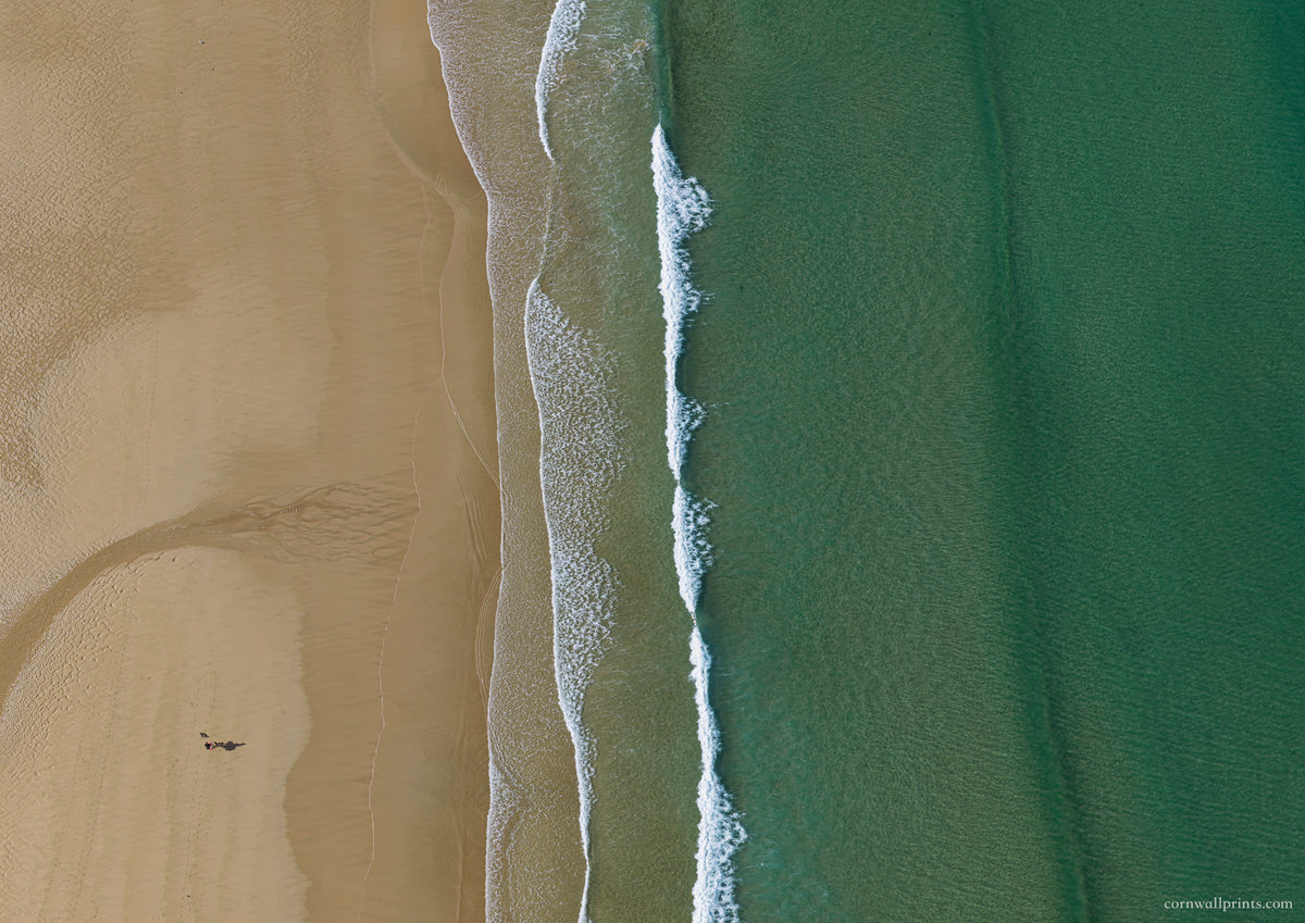 Watergate Bay — Sand and Sea from Above