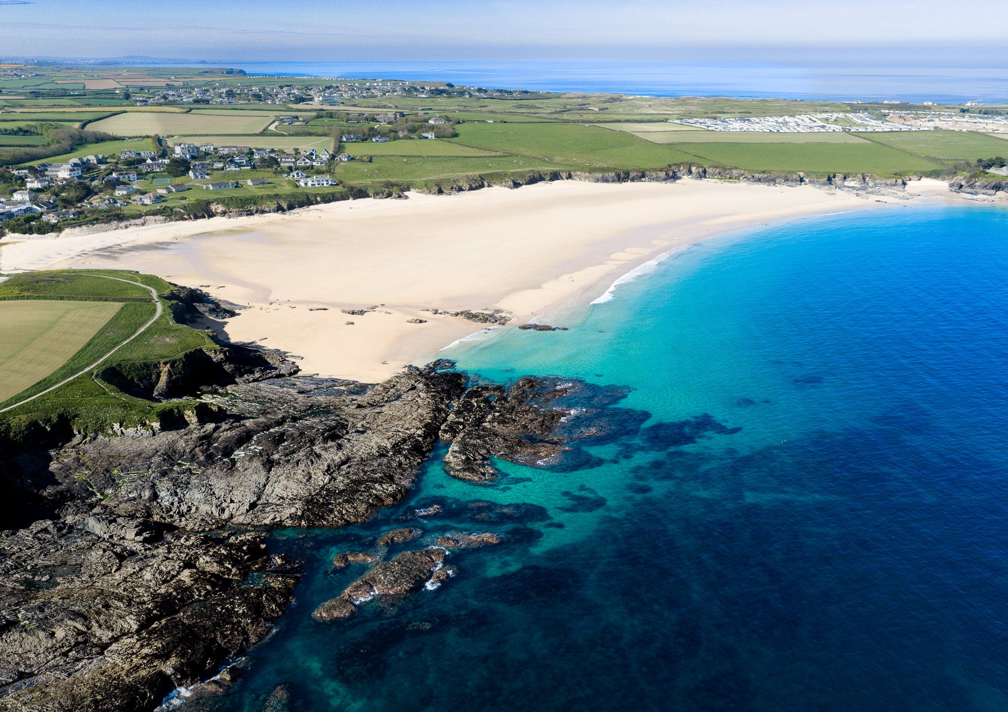 Harlyn Bay — East End Low Tide