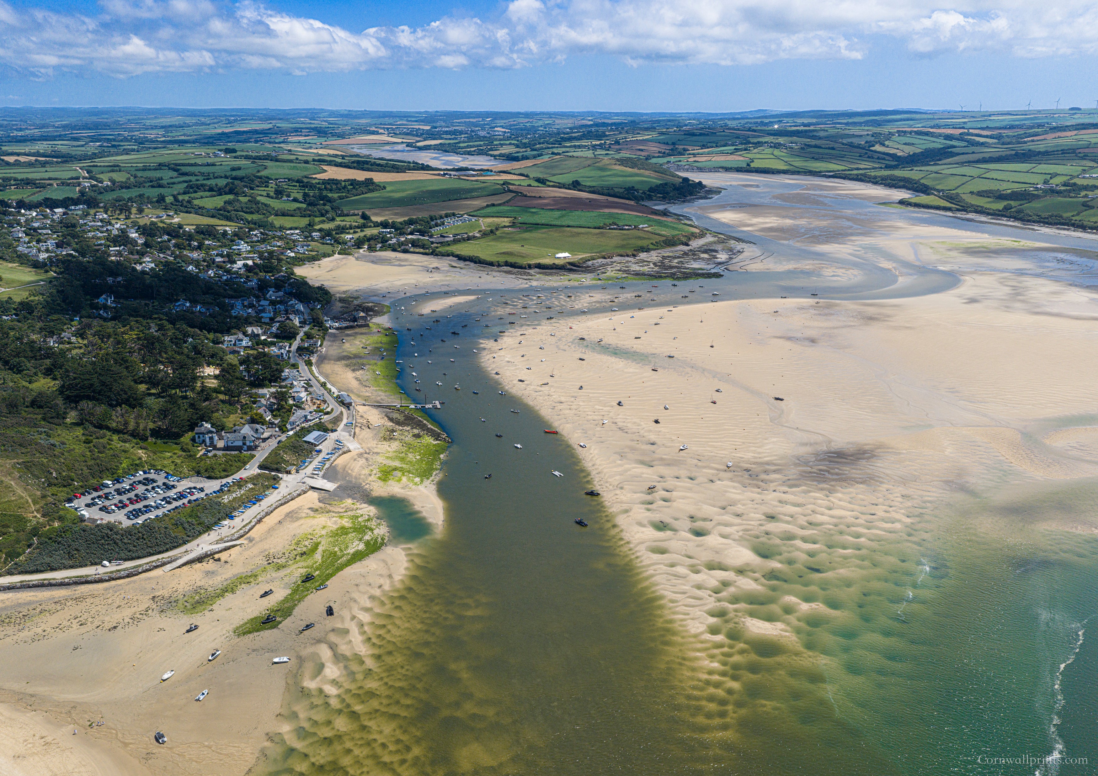 Rock — Low Tide Looking to Wadebridge