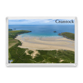 Crantock Bay — Dunes and Atlantic Colour | Fridge Magnet