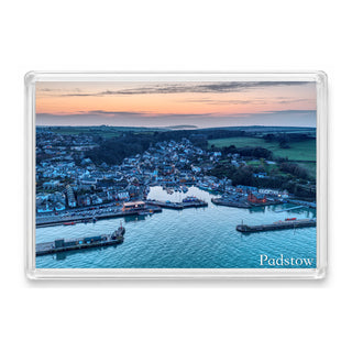 First Spring Sunset — Padstow Harbour & Trevose Head | Fridge Magnet
