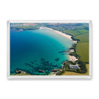 Harlyn Bay — High Tide in Clear Water | Fridge Magnet