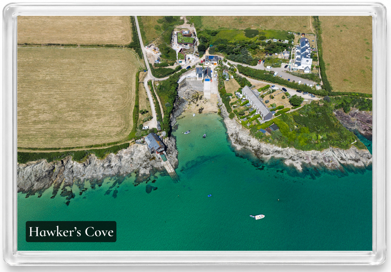 Hawker’s Cove — High Tide Stillness | Fridge Magnet
