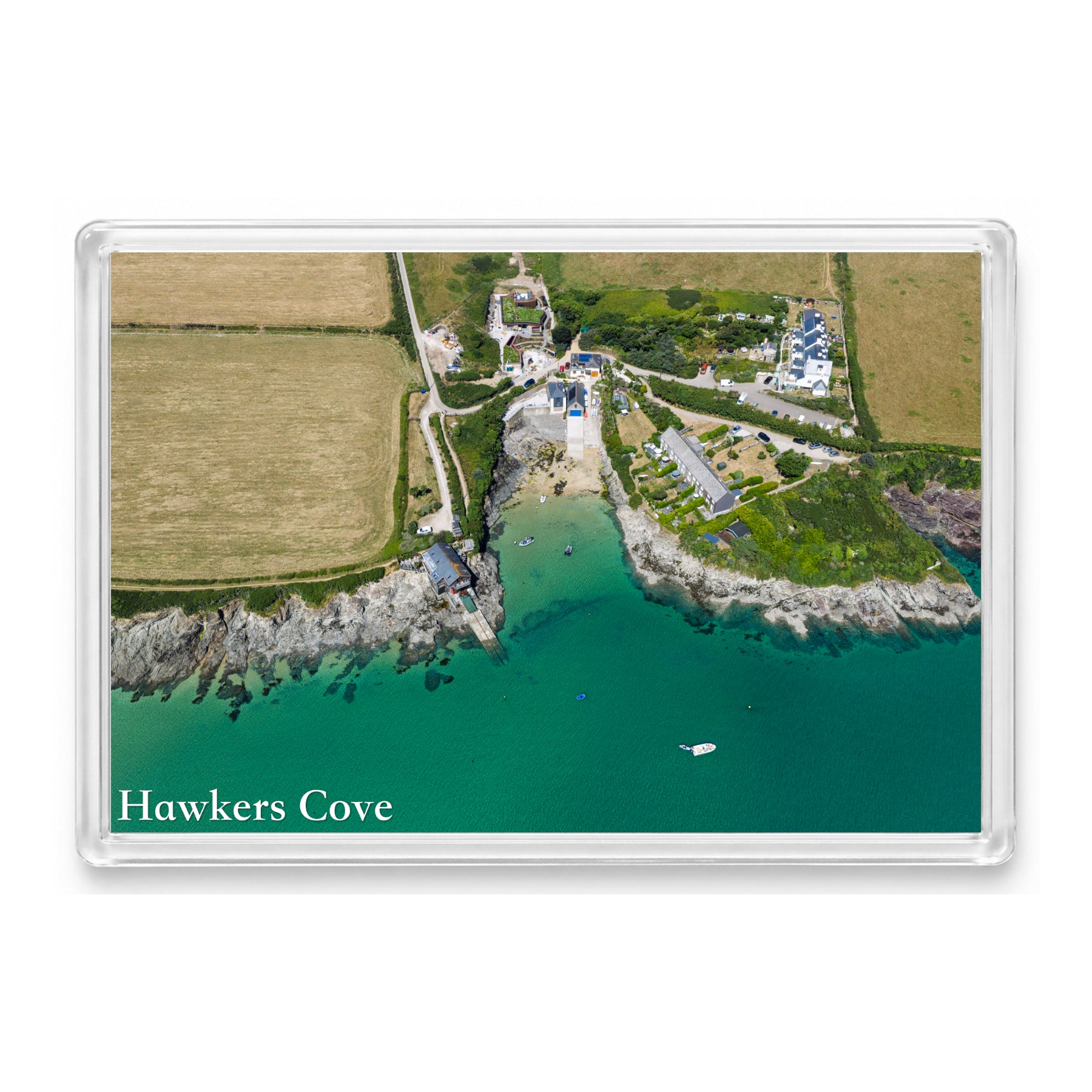 Hawker’s Cove — High Tide Stillness | Fridge Magnet