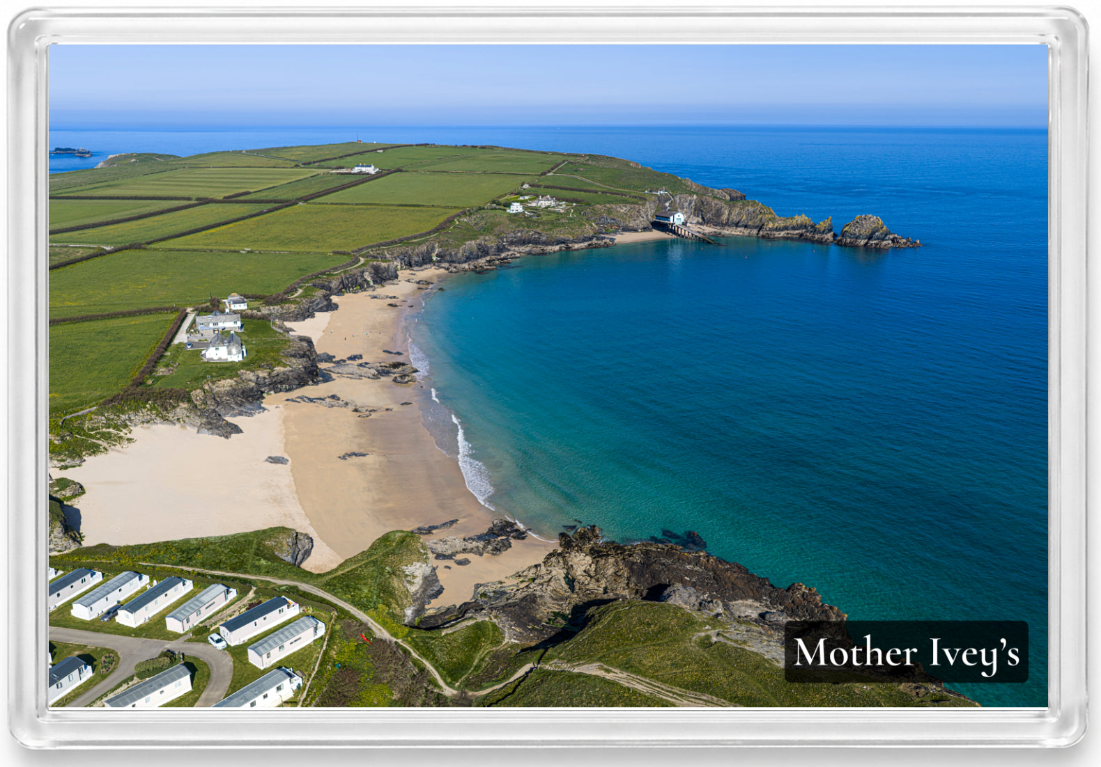Mother Ivey’s Bay — Lifeboat Station & Atlantic Blues | Fridge Magnet
