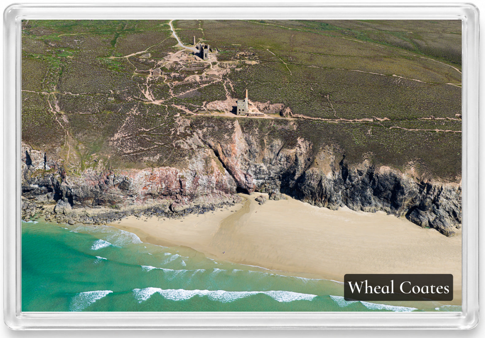 Wheal Coates — Clifftop Mine Above the Sea | Fridge Magnet