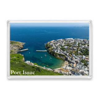 Port Isaac — High Tide Harbour Blues | Fridge Magnet
