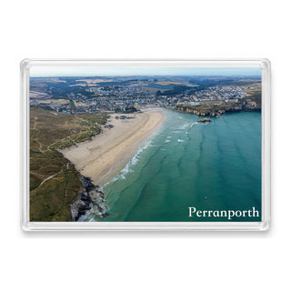 Perranporth — Summer Surf at First Light | Fridge Magnet