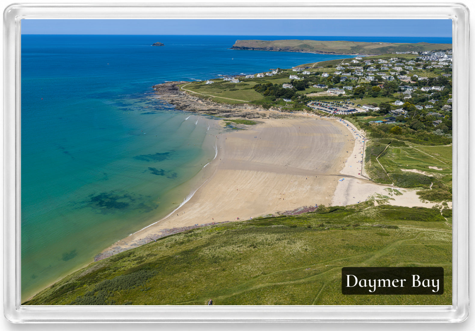 Daymer Bay — Mid Tide Across to Pentire | Fridge Magnet