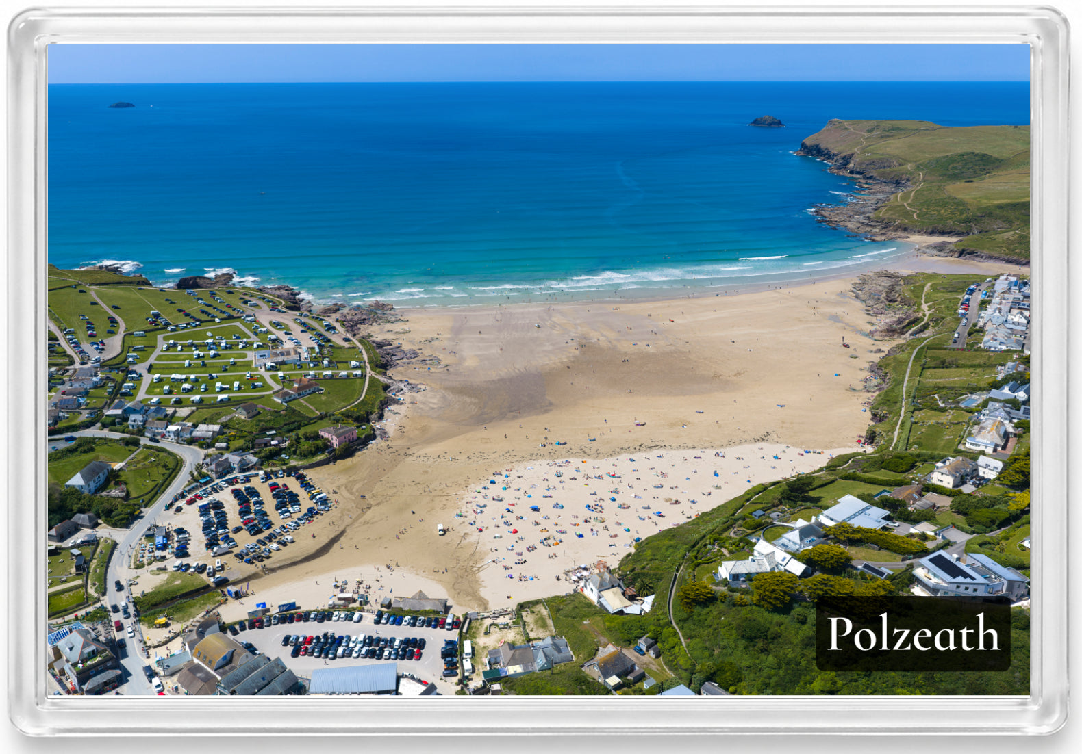 Polzeath — Summer Colour on the Atlantic | Fridge Magnet