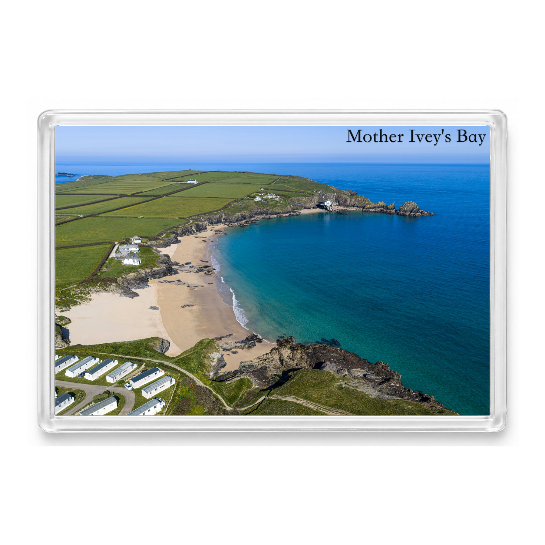 Mother Ivey’s Bay — Lifeboat Station & Atlantic Blues | Fridge Magnet