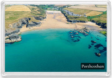 Porthcothan Bay — Turquoise Low Tide | Fridge Magnet