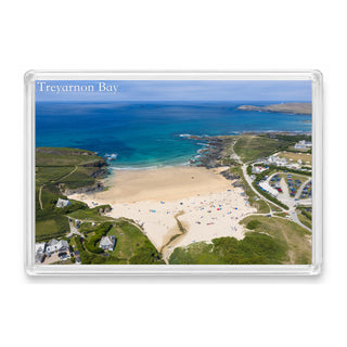 Treyarnon Bay — Mid Tide Summer Colour | Fridge Magnet