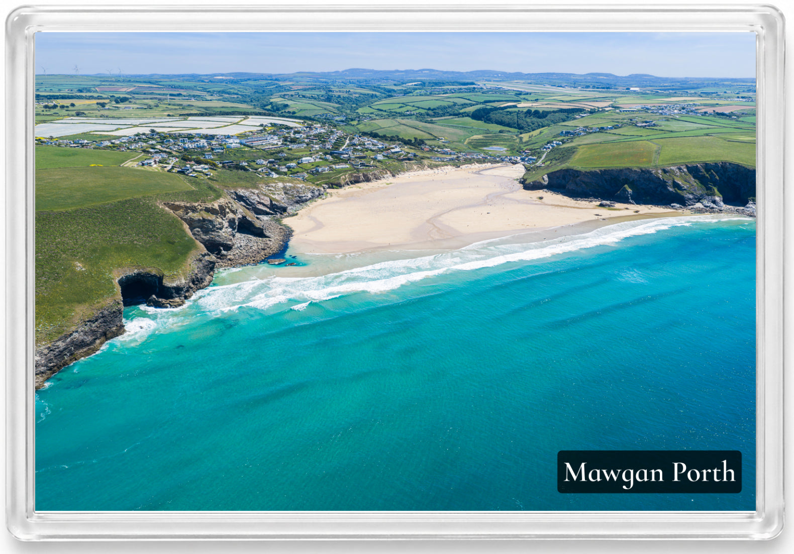 Mawgan Porth — Head-On Summer Colour | Fridge Magnet