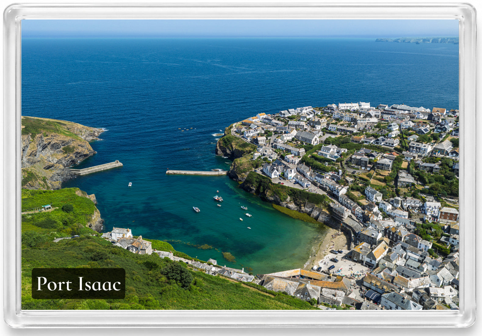 Port Isaac — High Tide Harbour Blues | Fridge Magnet