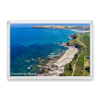 Greenaway Beach — Rock Pools and Atlantic Beyond | Fridge Magnet