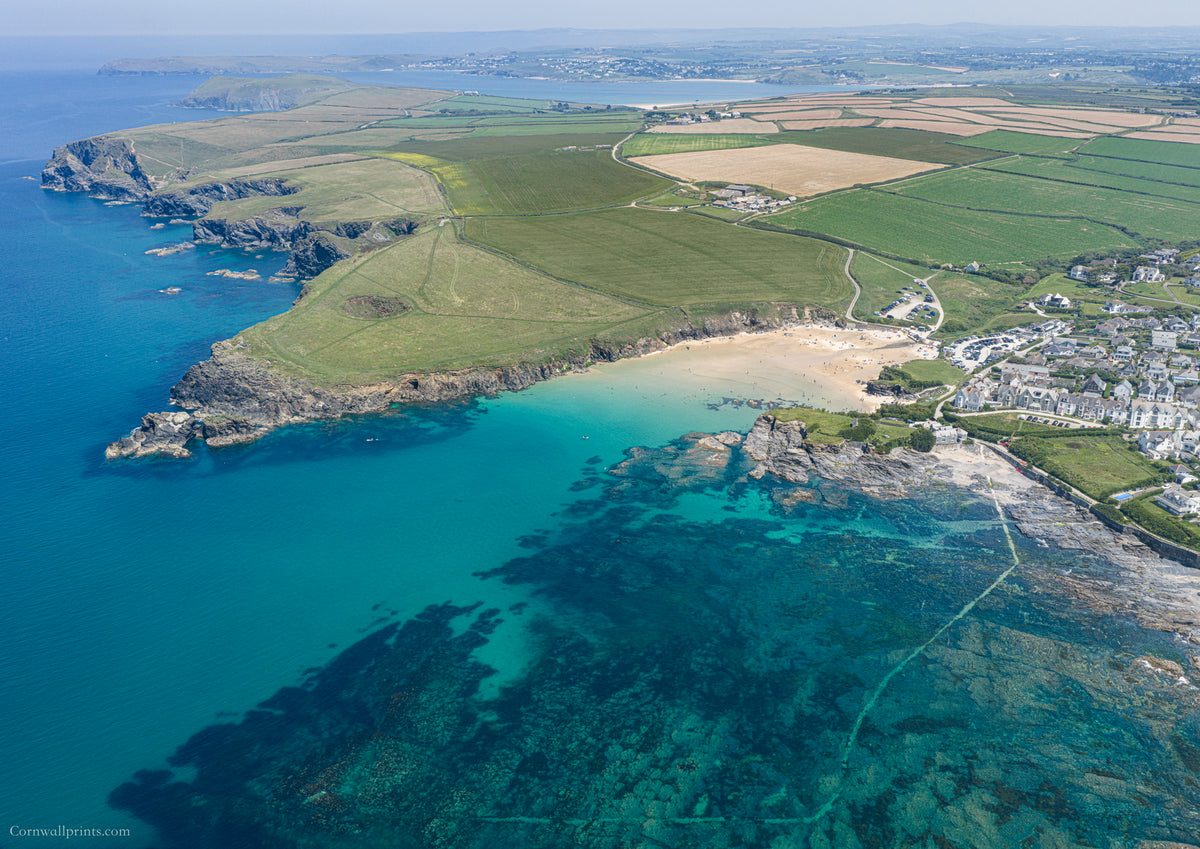 Trevone Bay — Summer Water and Reef