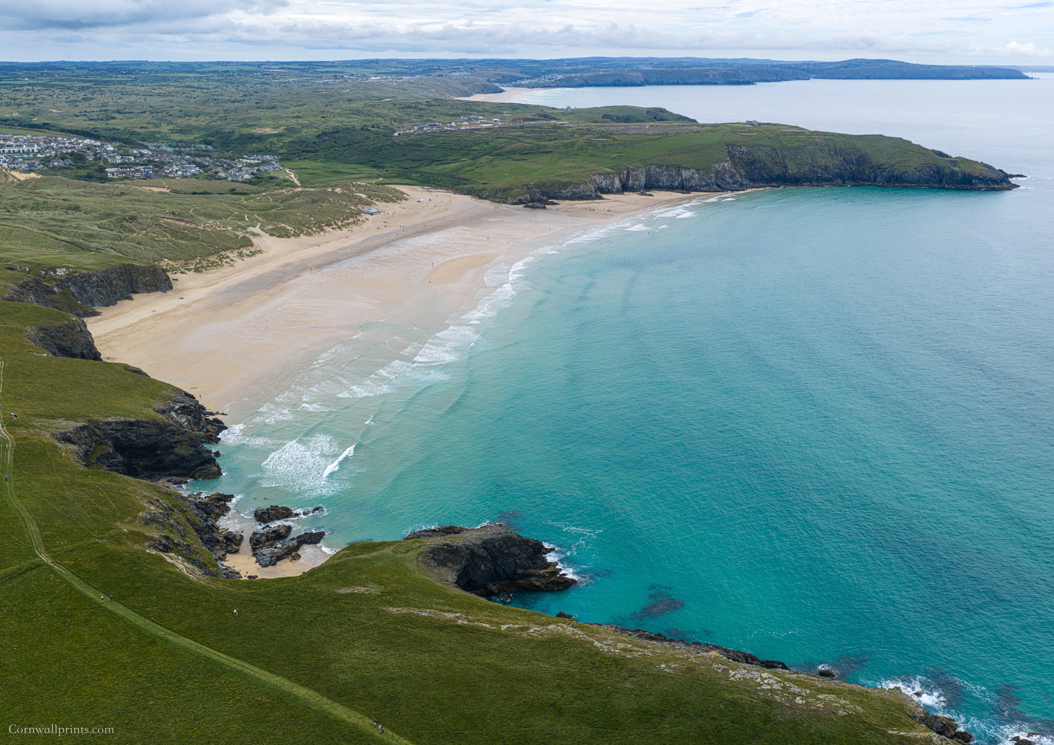 Holywell Bay — Looking South to Perranporth